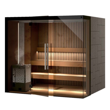 Sauna TYLO Reflection RIB Glass Corner ThermoAlder